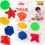 Sensoorne pall, kujundid ja v&auml;rvid Tullo Sensory Balls, 5 tk