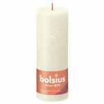 K&uuml;&uuml;nal, silindri Bolsius Rustic Soft Pearl, 85 h, Valge v.