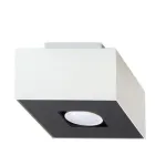 Valgusti lagi Sollux Mono 1 SL.0066, GU10, 1 x 40 W, must v. / valge v.