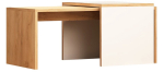 Kohvilaud Kalune Design Nuguso, tamm v./valge v., 40 cm x 90 cm x 42 cm