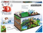3D-pusle Ravensburger 3D Casket Minecraft 11286, 22.6 cm x 15.5 cm, 216 tk, mitmev&auml;rviline
