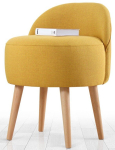 Tumba Hanah Home Corvile 209FLF1148, kollane v., 48 cm x 42 cm x 47 cm