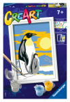 Maalimine numbrite j&auml;rgi Ravensburger Penguin Family, mitmev&auml;rviline