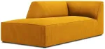 Diivan Micadoni Home Ruby Corduroy Chaise Longue, kollane v., vasak, 181 x 93 cm x 69 cm