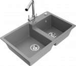 K&ouml;&ouml;givalamu Mexen Tomas, graniit, 80 cm x 50 cm x 19 cm, hall/kroom