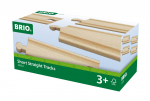 Raudteer&ouml;&ouml;baste &uuml;hendused Brio Short Straight Tracks 63333400, puidu