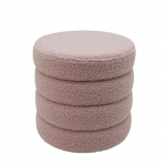 Tumba Domoletti Round, roosa, 37 cm x 37 cm x 40 cm