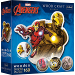 Pusle Trefl Wood Craft Bold Iron Man, 160 tk, kuldne v./punane v.