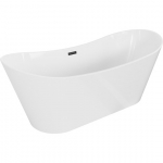 Vann, teisaldatav Mexen Montana, 170 cm x 80 cm x 72 cm, ovaalne, valge/kroom