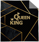 Voodikate NHL-047, kuldne v./must v./grafiit v., 170 cm x 210 cm