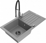 K&ouml;&ouml;givalamu koos kraaniga Mexen Pablo Aster, graniit, 75.2 cm x 43.6 cm x 16.1 cm, must/hall/kroom