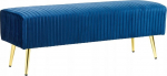 Esiku pink Beliani Paterson, sinine v./kuldne v., 118 cm x 40 cm x 42 cm