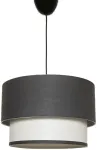 Valgusti rippuv Opviq Chandelier Tubol, E27, must v./kreemjasvalge v. / must v.