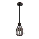 Valgusti rippuv Candellux Lighting Moldo, E27, 1 x 40 W, l&auml;bipaistev v./must v.
