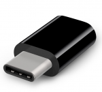Adapter Fusion Accessories USB-C male - Micro-USB female FSN-ADP-MI-TC-BK USB-C male, Micro USB female, must v.