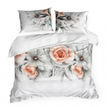 Voodipesukomplekt Diva 23, valge v./mitmev&auml;rviline, 70 x 80 cm, 200 x 220 cm