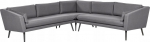 Aia nurgadiivan Beliani Loretello, hall v., 157 cm x 243 cm x 70 cm
