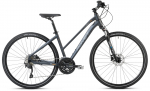 Jalgratas h&uuml;briid- Romet Orkan 7 D, 28 ", 19" raam, graphite-silver-copper