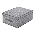 Kaanega hoiukarp, esemete hoidmiseks Kuchinox Jamajka, valge v./grafiit v., 48 x 36 x 19 cm