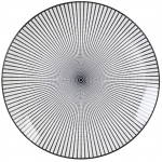 Taldrik prae Homla Navia, &Oslash; 27 cm, valge v./must v.