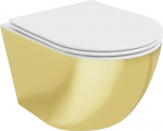 WC-pott, seinapealne Mexen Lena Rimless, kaanega, 360 mm x 480 mm