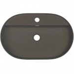 Vannitoa kraanikauss Deante Silia, graniit, 55 cm x 35 cm x 12.5 cm, antratsiit v.