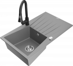 K&ouml;&ouml;givalamu koos kraaniga Mexen Cesar, graniit, 77.5 cm x 47 cm x 20 cm, grey+black