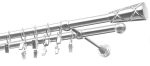 Kardinapuu komplekt Olimp Genua, 400 cm, &Oslash; 19 mm, roostevaba teras v.