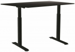 Kirjutuslaud reguleeritava k&otilde;rgusega Sun-Flex EasyDesk Adapt III, must v.