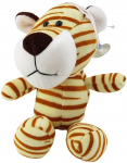 Pehme m&auml;nguasi tiiger Lean Toys, kreemjasvalge/pruun v., 23 cm