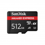 M&auml;lukaart SanDisk Micro SDXC Express, 512 GB, 880 Mb/s - 650 Mb/s