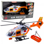 M&auml;nguhelikopter Lean Toys Air Rescue, 1:14, valge v./oranž v.