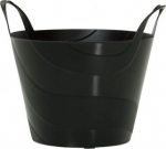 Pesukorv Prosperplast Billy, 45 l, must v., 48.2 cm x 48.2 cm