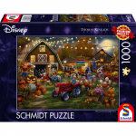 Pusle Schmidt Thomas Kinkade Studios Disney Mickey & Minnie Pumpkin Festival 58048, 49.3 cm x 69.3 cm, 1000 tk, mitmev&auml;rviline