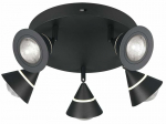 Valgusti lagi Trio Romeo 637010532, LED, 2300 - 4000 &deg;K, 5 x 7 W, must v.