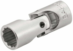 Pikk padrunv&otilde;ti Bahco Bi-Hex Socket, 36 mm, 12 mm, 1/4"