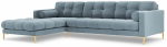 Nurgadiivan Cosmopolitan Design Bali, kuld v./helesinine v., vasak, 185 x 293 cm x 75 cm