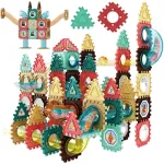 Magnetkonstruktor Woopie 3D Marble Run, 128 tk, mitmev&auml;rviline