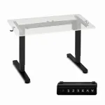 Laua raam ModernHome JSD-F2-1, 90 cm x 41 cm, 72 - 118 cm, must v.