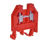Toiteklemm ETI pliusinis DIN, 4 mm&sup2;, 2 koht., 32 A, punane v.