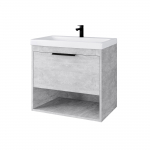 Valamualune vannitoa kapp Domoletti Concrete 64, hall, 35 cm x 61 cm x 55 cm