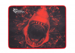 Hiirematt White Shark Abysal Mirror, 35 cm x 32 cm x 0.3 cm, valge v./must v./punane v.