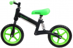 Tasakaaluratas Bimbo Bike Runner 75905, must/roheline, 12"