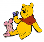 Dekoratiivne kleebis Disney Winnie The Pooh & Piglet, 21 cm x 25.5 cm