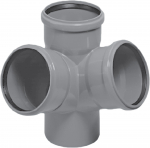 Ruumiline nelinurk sisekanalisatsioonile Magnaplast HTplus, 110 mm x 110 mm x 110 mm, 67 &deg;