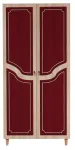 Riidekapp Kalune Design Stil 621, pruun v./punane v., 90 cm x 52 cm x 192 cm