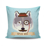 Dekoratiivpadjap&uuml;&uuml;r Mioli Decor NKRLNT-087, sinine/valge, 43 cm x 43 cm