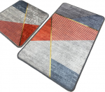 Vannitoamattide komplekt Foutastic Sante 510CHL1133, mitmev&auml;rviline, 100 cm x 60 cm