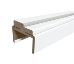Ukseleng Domoletti, 207 cm x 8 - 10 cm x 3.2 cm, valge v.