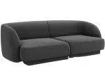 Diivan Micadoni Home Miley Velvet, tumehall v., 184 x 85 cm x 74 cm